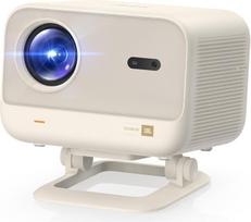 4K projektorius 【SGS sertifikuotas / suderinamas su „Netflix“】 „Yaber L2 Plus“ su „JBL“ / „Dolby“ garso sistema, 1080P FHD HDR10, automatinis fokusavimas ir trapezinės deformacijos korekcija, „Wi-Fi“ / „Bluetooth“, namų kino sistema, pasukamas 20° kampu