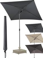 4smile Balkono skėtis 200 x 125 cm su skėčio dangčiu - UV50+ skėtis stačiakampis sulenkiamas reguliuojamo aukščio vasarinis skėtis, skirtas apsaugai nuo saulės balkone, kaip konsolinio skėčio pakaitalas