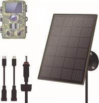 5 V saulės baterija su akumuliatoriumi, saulės baterija medžioklės kameroms, 6000 mAh akumuliatorius, IP66 atsparus vandeniui, 3 W/5 V, suderinamas su 96 % 3G/4G laukinės gamtos kamerų