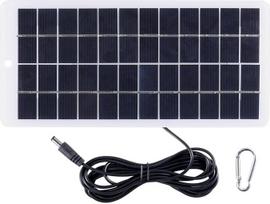 5 W, 12 V lauko įkroviklio saulės baterijų plokštė iš polisilikono su epoksidine danga, 248 x 122 mm, skirta įrankių akumuliatoriui, 3,7 V