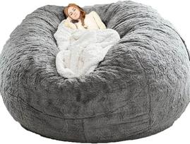 5/6/7 pėdų milžiniški sėdmaišiai suaugusiems, jaukūs kėdės svetainei, sėdmaišių sofa (užpildas neįskaičiuotas)