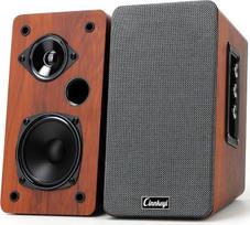 50 W medinė lentyninė kolonėlė, aktyvi 2.0 kompiuterio kolonėlė, „Bluetooth“, RCA, AUX (3,5 mm), USB įėjimai, galingų žemų dažnių kompiuterio kolonėlė, skirta televizoriui, nešiojamajam kompiuteriui ir patefonui