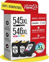545XL ir 546XL spausdintuvų kasetės - suderinamos su "Canon" spausdintuvų kasetėmis 545 546 XL (PG-545XL juoda ir CL-546XL spalvota) - XL serijos išmaniųjų lustų pakaitalas PIXMA TS3350 - 3