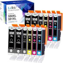 550 551 XL daugiapaketo kasetės, suderinamos su „Canon“ PGI-550 XL ir CLI-551XL
