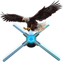 56 cm 3D hologramų projektorius su "WiFi" ir "Bluetooth", 3D hologramų ventiliatorius su 624 šviesos diodais, 2200 cd/m² ir 1500 nemokamų 3D vaizdo įrašų, hologramų ventiliatorius parodoms, prekybos centrams, kino teatrams, oro uostams