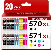 570 571 Spausdintuvo kasetės, suderinamos su "Canon PGI-570 XL CLI-571 XL", skirtos "Pixma TS5050 MG5750 TS5055 TS5051 MG6850 TS5053 MG5753 MG5751 TS8050 MG7750 MG7750 MG6853 MG6852 MG5700