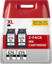 575 XL, suderinamas su „Canon“ spausdintuvų kasetėmis 575, 576, 575XL, PG-575XL, 2 vnt. pakuotė