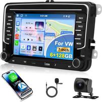 6GB + 128GB automobilinis radijas, skirtas „VW Passat B6“, „T5“, „Golf 5“, „Polo 6“, „6R“ ir „Tiguan“ modeliams