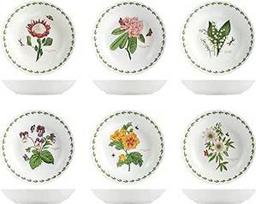 6 piatti fondi flowers in porcellana decori assortiti cm20