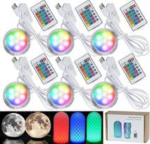 6 vnt. RGB LED lempų rinkiniai 001, skirti „Bambu lab A1 mini“ / „A1 MH001“