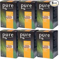 6 vnt. „Pure Tea“ rooibos arbatos su apelsinų ir karamelės skoniu, 25 porcijos, rooibos arbatos maišeliai iš nailono, „Tchibo Tea“