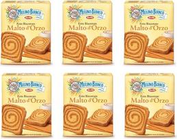 6 vnt. „Mulino Bianco Fats Biscottate“ miežių salyklo sausainių 315 g – miežių džiūvėsiai, sausainiai, duona