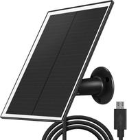 6 W, 5 V, „Solarkopf“, atsparus vandeniui, mažas energijos suvartojimas, saugos stebėjimas, įkrovimo plokštė, fotovoltinė plokštė, juoda-A
