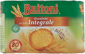 6 x „Buitoni Granfetta Fat Biscottate Integrali“ su pilno grūdo miltais – 80 riebių pilno grūdo džiūvėsėlių – 600 g