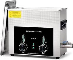6,5 l ultragarsinis valymo aparatas, 180 W profesionalus ultragarsinis akinių valymo aparatas su dujų pašalinimo funkcija, reguliuojamu šildytuvu ir laikmačiu, skirtas mechaninėms dalims, papuošalams, akiniams ir laikrodžiams valyti