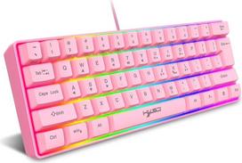 60 % laidinė RGB žaidimų klaviatūra, 61 klavišo mini klaviatūra su 11 RGB „Chroma“ apšvietimu, „plaukiojančiais“ ABS klavišų dangteliais, visiškai apsaugota nuo klavišų persidengimo funkcija, mechaninė USB klaviatūra