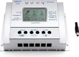 60 A MPPT saulės energijos įkrovimo reguliatorius, 60 A, 12 V/24 V, automatinis įtampos nustatymas, pažangus saulės baterijų reguliatorius su LCD ekranu ir USB jungtimi
