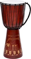 60 cm, 50 cm, 70 cm djembe būgnas, bongo, dramblys, gerai skambantis būgnas, juodas A2