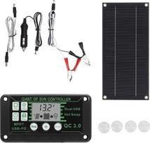 600 W monokristalinių saulės elementų rinkinys su 100 A reguliatoriumi | Monokristaliniai elementai, didelis energijos konversijos koeficientas, komplekte yra 100 A reguliatorius, skirtas tiesioginiam nuolatinės srovės ventiliatoriaus ir siurblio maitinim