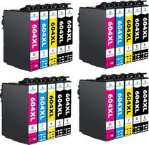 604XL rašalo kasetės, pakeičiančios "Epson" 604XL 604 XL kasetes, suderinamos su "Epson Workforce WF" 2910DWF 2930DWF 2935DWF 2950DWF Expression Home XP 2200 XP 2205 3205 XP 3200 XP 4200 XP 4205