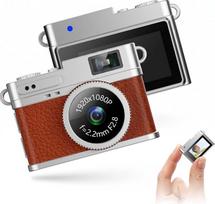 64GB senovinio stiliaus skaitmeninis fotoaparatas, 1080p FHD vlogų filmavimo kamera su 0,96 colio ekranu, nešiojama mikro vaizdo kamera, skirta mokymuisi, filmavimui ir kelionėms