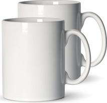 650 ml didelių puodelių rinkinys (2 vnt.), papildoma kavos puodelis, glotnus keraminis „Boss“ puodelis, didelės talpos ir su didele rankena, tėčiui ir vyrams, baltos spalvos