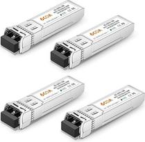 6COMGIGA [4 vnt. 10GBase-SR SFP+ siųstuvų, 10G 850 nm LC daugiamodis modulis, iki 300 m, suderinamas su "Cisco SFP-10G-SR", "Meraki", "Ubiquiti UF-MM-10G", "Mikrotik", "Netgear", "D-Link", "Supermicro", "TP-Link