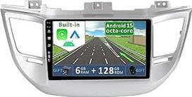 6GB + 128GB Android 15 automobilinis radijas Hyundai Tucson 2015-2019 [Integruotas CarPlay/Android Car/DSP/GPS]-9 colių IPS jutiklinis ekranas CAM+MIC-DAB/Mirror Link/Bluetooth 5.0/AHD/360 kamera