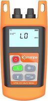7 bangų ilgių nuostolių kabelio testeris, šviesolaidžio galios matuoklis, OPM LED šviesa, -70 ~ +6 dB, komplektuojamas su KPM-35, KPM-25, KPM-11M(2)