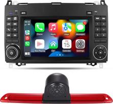 7 colių HD jutiklinis ekranas "Carplay"/"Android" GPS navigacijos automobilinė radijo navigacija + automobilio stabdžių žibintų kamera, skirta "Mercedes-Benz Sprinter 3.5-T" autobusui B906 309 310 311 313 314 315 318 319/VW Crafter 30-35 Bus 2E