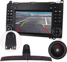 7 colių HD „Android“ automobilių radijas su GPS navigacija, „CarPlay“ pakaitalas, skirtas „Mercedes-Benz“ A, B, V klasės modeliams (W169, W245, W639, W447), „Viano“, „W906“, „Sprinter“ ir „Crafter“ su viršuje montuojama stabdžių žibinto kamera bei automob