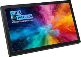 7 colių nešiojamasis mini monitorius: 1024 x 600 IPS ekranas su HDMI, VGA, AV ir BNC įvestimis, įmontuoti garsiakalbiai, 178° žiūrėjimo kampas, skirtas "Raspberry Pi", kompiuteriui, televizoriui, DVD ir vaizdo stebėjimo sistemai.