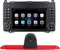 7 colių „Android“ automobilių radijas su GPS navigacija, suderinamas su „CarPlay“, tinka „VW Crafter“, „Mercedes-Benz Sprinter W906“ modeliams, su „BT“, „FM“, „USB“, „RDS“, „TPMS“, „SWC“, „Pip“, „Mirror Link“ + HD stabdžių žibintų kamera
