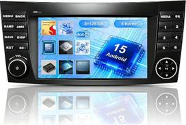 7 colių, 8 branduolių, „Android 15“, 8+128 G automobilinis radijas su „Qualcomm“ lustu, skirtas „Mercedes W211“ radijui, „W211“ radijas su „CANbus“, palaiko DAB, DVR, CVBS, TPMS