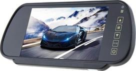 7 colių, 16:9, 2 kanalų vaizdo įvesties, automobilinis RGB skaitmeninis ekranas, galinio vaizdo VCR monitorius su jutikliniais mygtukais