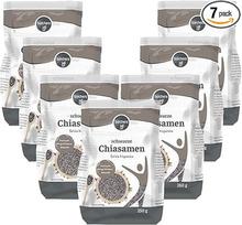7 x borchers Juodojo ispaninio šalavijo (Chia) sėklos, daug skaidulų, baltymų, omega-3 riebalų rūgščių, 250 g