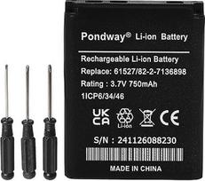750 mAh, 3,7 V atsarginė baterija, suderinama su „Bosch Nyon S6EA 150906AAWW017 1ICP6/32/39“ navigacijos GPS įkraunama ličio jonų baterija su remonto įrankiais