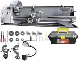 750 W metalo tekinimo staklės, be šepetėlių, 8,3 x 29,5 coliai / 210 mm x 736 mm, 50–2500 aps/min, tolygiai reguliuojamas greitis, skirtos metalo apdirbimui namų sąlygomis