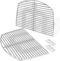 7646 Nerūdijančio plieno kepimo grotelės, skirtos „Weber Q300“, „Q320“, „Q3000“, „Q3200“ serijoms, 63,5 x 45,2 cm. Atsarginės dalys ir priedai 57060001, 586002, 404341 Dujiniai griliai, 4 vnt. rinkinys