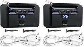 78 W USB lizdas, skirtas kemperiams, montuojamas ant paviršiaus, dvigubas: 30 W PD + 18 W QC3.0