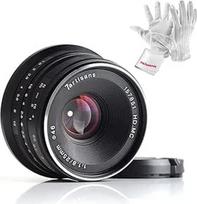 7artisans 25mm F1.8 rankinio fokusavimo pagrindinis fiksuotas objektyvas, skirtas "Olympus" ir "Panasonic" "Micro Four Thirds" MFT M4/3 fotoaparatams - juodas