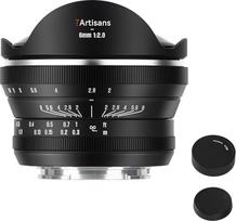 7artisans 6mm F2.0 "Fisheye" fotoaparato objektyvas APS-C rankinio fokusavimo itin plataus kampo didelės diafragmos suderinamas su "Sony E-mount" fotoaparatu FS5/FS7/FS7M2/FS5M2K/A3000/A5000/A6000