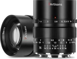 7artisans 75mm F1.4 viso kadro fiksuoto židinio nuotolio su 38,4° rankine diafragma, suderinama su "Sony E-Mount" FX3 FX30 A1 A9 A7m A7r A7s A7c serijos veidrodiniais fotoaparatais