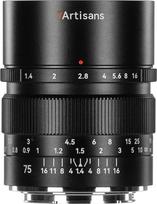 7artisans 75mm F1.4 Vollformat-Kameraobjektiv Große Blende Verfeinerte Bokeh-Klickblende für spiegellose L-Mount-Kameras