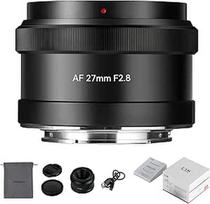 7artisans AutoFocus 27 mm F2.8 APS-C kadro objektyvas, F2.8 didelė diafragma, palaiko automatinę / rankinę diafragmą ir veido / akių aptikimą, suderinamas su "Sony FS5/FS7/FS7M2/FS5M2K/A3000/A5000/A6000