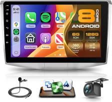 8 branduolių 6G + 128G Android automobilinis radijas VW Magotan/CC Passat B7/B6 2010-2015 Wireless Carplay Android automobilinė navigacija WiFi 360° panorama, 10,1 colių jutiklinis ekranas Radijas Bluetooth FM/RDS/DSP EQ/SWC gale