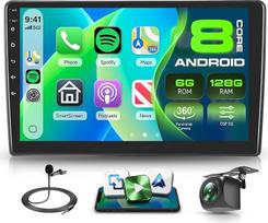 8 branduolių 6G + 128G Android automobilinis radijas Citroen C5 2008-2017 Belaidis Carplay Android automobilinė navigacija WiFi 360° panorama 10 colių jutiklinis ekranas automobilinis radijas su Mirror Link Bluetooth FM/RDS/DSP EQ/SWC