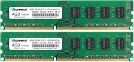 8GB (2 x 4GB) DDR3 RAM 1333 MHz UDIMM, 4GB PC3-10600U 2Rx8 240 kontaktų DIMM CL9 1,5 V operatyvioji atmintis, stalinis kompiuteris, be ECC, rinkinys