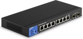 8 prievadų valdomas Gigabit PoE+ komutatorius su 2 1G SFP uplink prievadais, 110 W, LGS310MPC-EU