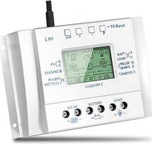 80 A MPPT saulės energijos įkrovimo reguliatorius, 12 V/24 V, automatinis įtampos nustatymas, pažangus saulės baterijų reguliatorius su LCD ekranu ir USB jungtimi